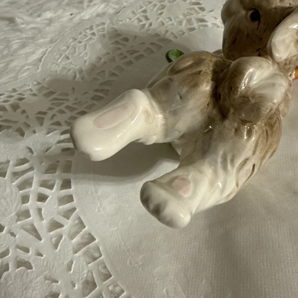 Vintage Kaldun & Bogle Country Rabbit Porcelain Bunny Figurine Retired 6